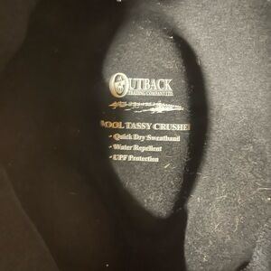 Outback Trading Black Wool Hat